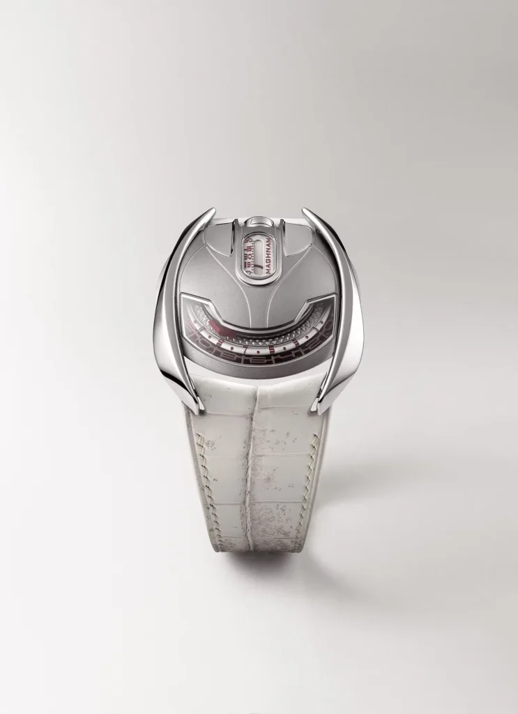 Maghnam Watches Mohareb face avant bracelet blanc